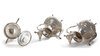 SET OF TWO TEAPOTS AND ONE  SUGAR POT, PERSIA — 19th CENTURY