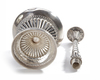 AN INDIAN SILVER ROSE WATER SPRINKLER, 19TH CENTURY