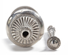 AN INDIAN SILVER ROSE WATER SPRINKLER, 19TH CENTURY