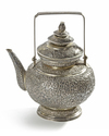 A SILVER TEAPOT, MALAYSIA, 19TH CENTURY