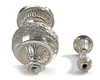 AN INDIAN SILVER ROSE WATER SPRINKLER, 19TH CENTURY