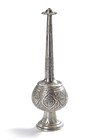 A PERSIAN SILVER ROSE WATER SPRINKLER, 19TH CENTURY
