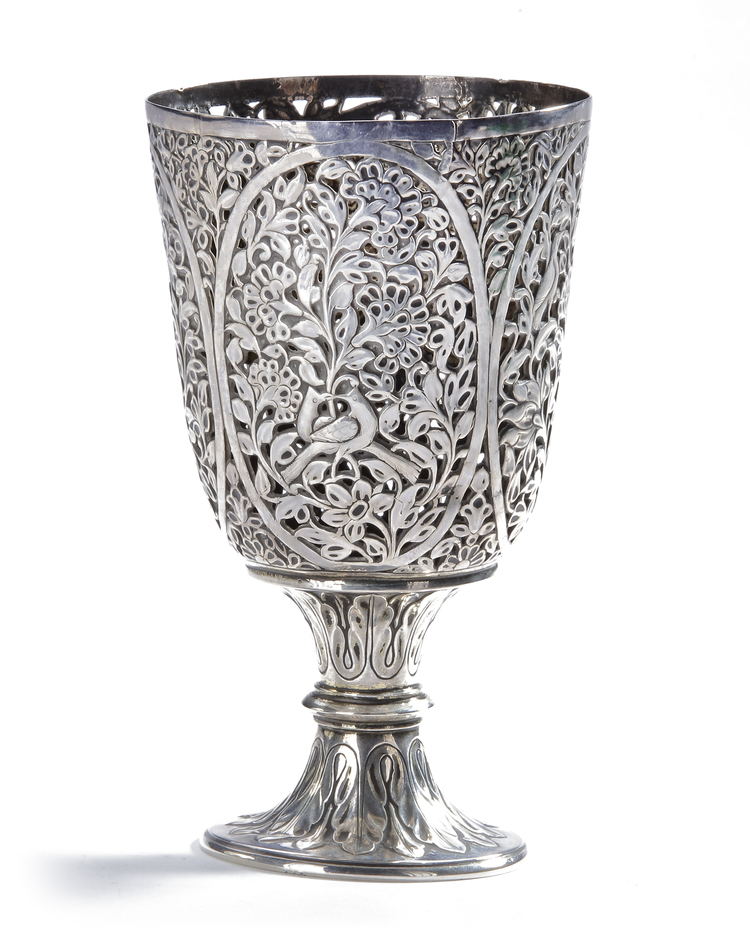A SILVER CHALICE, INDIA, 19TH CENTURY