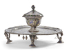 A SILVER ENAMELLED BURNER, INDIA, 19TH CENTURY