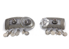 A CAUCASIAN SILVER BELTBUCKLE 19TH CENTURY (DATED 1308 AH/1890 AD)