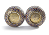 TWO INDIAN SILVER ENAMEL CUPS, 19TH CENTURY