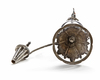 A SILVER KOHL FLASK, TUNISIA, 19TH CENTURY