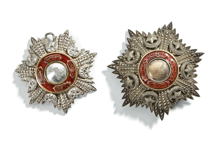 TWO OTTOMAN MEDALLIONS, 19TH CENTURY