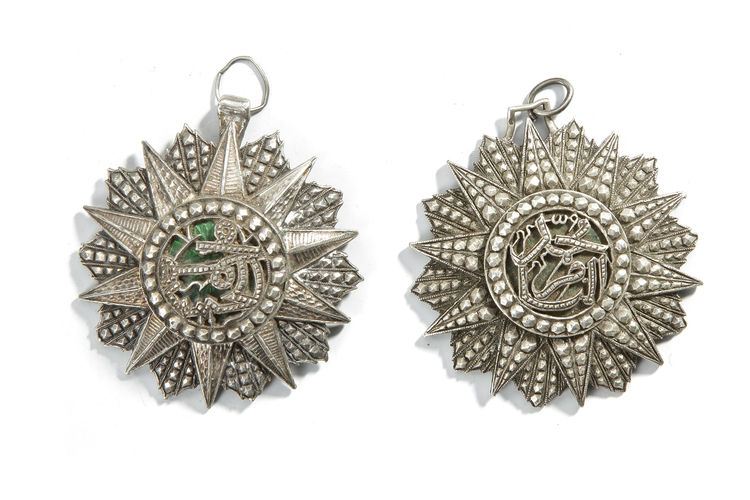 TWO OTTOMAN MEDALLIONS, 19TH CENTURY