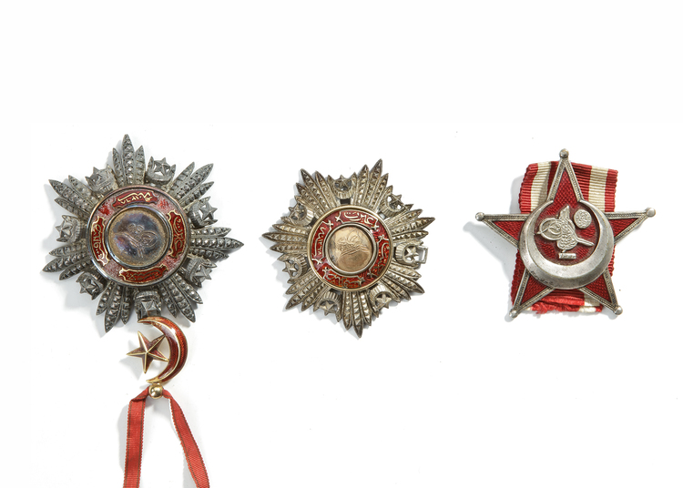THREE OTTOMAN MEDALLIONS, LATE 19TH-EARLY 20TH CENTURY