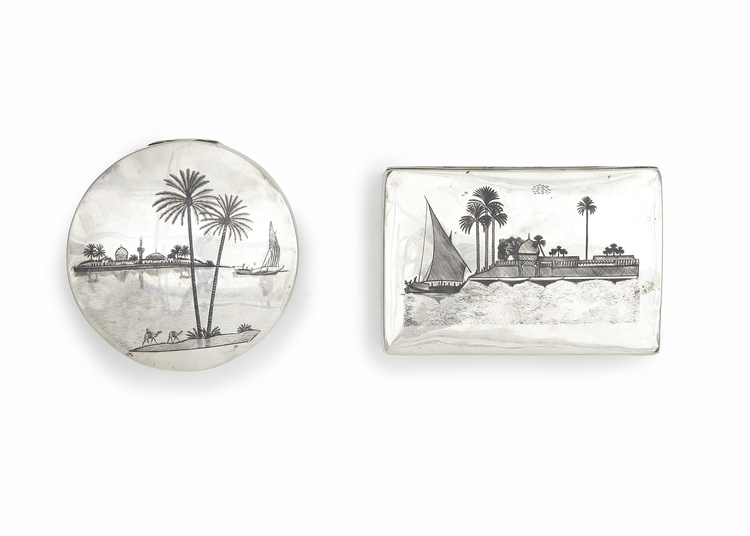 TWO SILVER BOXES, IRAQ, EARLY 20TH CENTURY