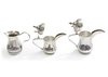 THREE SILVER JUGS, IRAQ, EARLY 20TH CENTURY
