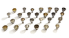AN OTTOMAN COLLECTION OF TWENTY-SIX SILVER CUPHOLDERS, 19TH CENTURY
