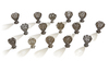AN OTTOMAN COLLECTION OF FIFTEEN SILVER CUPHOLDERS, 19TH CENTURY