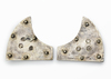 TWO OTTOMAN SILVER BELT PLATES, 19TH CENTURY