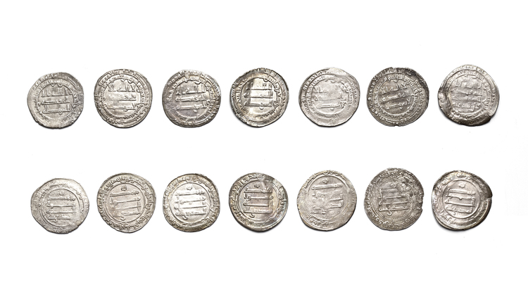 ABBASID, TEMP. AL-MUKTAFI (289–295 AH/ 902–908AD), SEVEN SILVER DIRHAMS, DATED