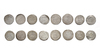 ABBASID, TEMP. AL-MUQTADIR (295–320 AH/ 908–932AD), EIGHT SILVER DIRHAMS, DATED