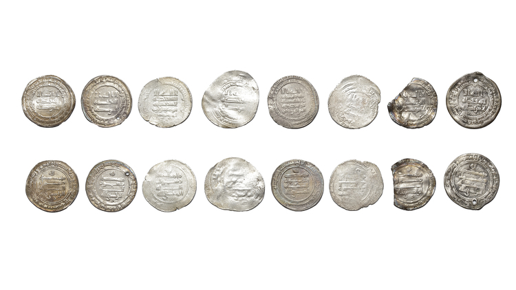 ABBASID, TEMP. AL-RADI(322–329 AH/934–940AD) AND AL-MUTAQQI(329–333AH/ 940–944AD), EIGHT SILVER DIRHAMS, DATED