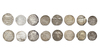 ABBASID, TEMP. HARUN AL-RASHID (170–193 AH/ 786–809AD), EIGHT SILVER DIRHAMS, DATED