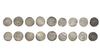 ABBASID, TEMP. AL-MA'MUN (198–218AH/ 813–833AD), NINE SILVER DIRHAMS, DATED