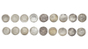 ABBASID, TEMP. AL-MA'MUN (198–218AH/ 813–833AD), NINE SILVER DIRHAMS, DATED