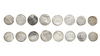 ABBASID, TEMP. AL-MA'MUN (198–218AH/ 813–833AD), EIGHT SILVER DIRHAMS, DATED