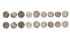 ABBASID, TEMP. AL-MA'MUN (198–218AH/ 813–833AD), NINE SILVER DIRHAMS, DATED