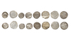 ABBASID, DIFFERENT CALIPHS, EIGHT SILVER DIRHAMS, DATED