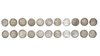 ABBASID, TEMP. AL-MANSUR (136–158 AH/754–775AD), ELEVEN SILVER DIRHAMS, DATED