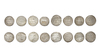 ABBASID, TEMP. AL-MANSUR (136–158 AH/754–775AD), EIGHT SILVER DIRHAMS, DATED