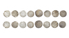 ABBASID, TEMP. AL-MANSUR (136–158 AH/ 754–775AD), EIGHT SILVER DIRHAMS, DATED