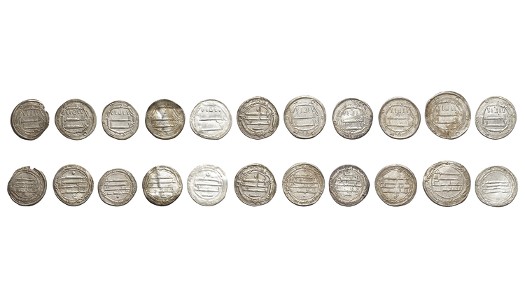 ABBASID, TEMP. AL-MAHDI (158–169 AH/ 775–785AD), ELEVEN SILVER DIRHAMS, DATED