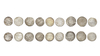ABBASID, TEMP. AL-MAHDI (158–169 AH/ 775–785AD), NINE SILVER DIRHAMS, DATED