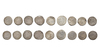 ABBASID, TEMP. AL-MU'TADID (279–289 AH/ 892–902AD), NINE SILVER DIRHAMS, DATED