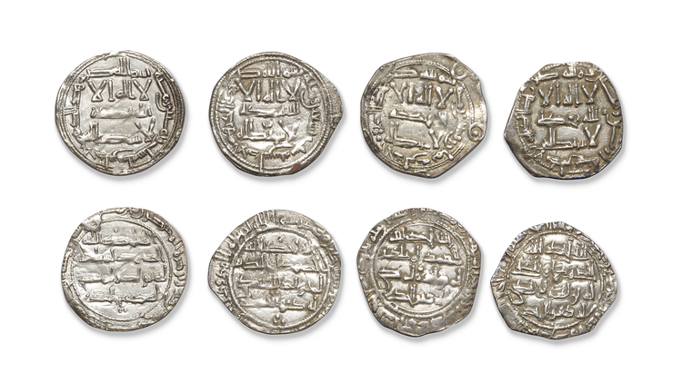 UMAYYAD OF SPAIN, TEMP. AL-HAKAM I (180–206 AH/796–822AD), FOUR SILVER DIRHAMS, DATED