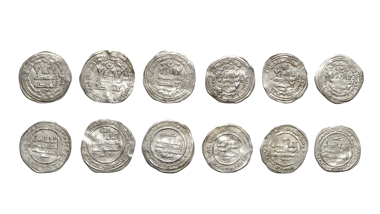 UMAYYAD OF SPAIN, TEMP. AL-HAKAM II (350–365AH/ 961–976AD), SIX SILVER DIRHAMS, DATED