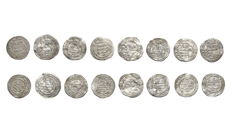 UMAYYAD OF SPAIN, TEMP. AL-HAKAM II (350–365AH/ 961–976AD), EIGHT SILVER DIRHAMS, DATED