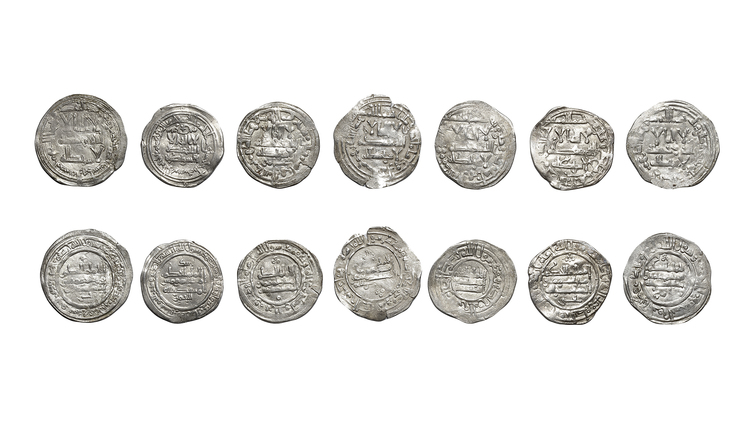 UMAYYAD OF SPAIN, TEMP. AL-HAKAM II (350–365AH/ 961–976AD), SEVEN SILVER DIRHAMS, DATED