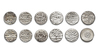 DURRANI, DIFFERENT RULERS, SIX SILVER COINS, DATED