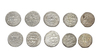 ARTUQID, NAJM AL-DIN GHAZI I( 637–658 AH / 1239–1260AD), FIVE SILVER DIRHAMS, DATED