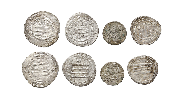SAFFARID, DIFFERENT RULERS, FOUR SILVER COINS, DATED