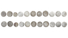 UMAYYAD, TEMP. WALID BIN ABD AL-MALIK (86–96 AH / 705–715), ELEVEN SILVER DIRHAMS, DATED.