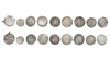 UMAYYAD, TEMP. WALID BIN ABD AL-MALIK (86–96 AH / 705–715), NINE SILVER DIRHAMS, DATED.