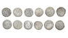 UMAYYAD, TEMP.  WALID BIN ABD AL-MALIK (86–96 AH / 705–715), SIX SILVER DIRHAMS, DATED.