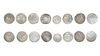 UMAYYAD, TEMP. HISHAM BIN ABD AL-MALIK (105–125 AH / 724–743), EIGHT SILVER DIRHAMS, DATED