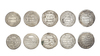 UMAYYAD, TEMP. MARWAN II (127–132 AH / 744–750AD ), FIVE SILVER DIRHAMS, DATED