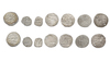 AYYUBID DYNASTY ( 569-647AH/ 1174-1250AD), DIFFERENT RULERS, EIGHT SILVER DIRHAMS, DATED