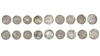 RASULID SULTANS OF YEMEN, TEMP. AL-MUZAFFAR SHAMS AL-DIN (647–694AH/1249–1295AD), NINE SILVER DIRHAMS