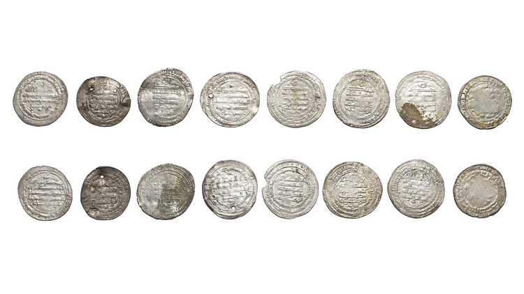 BUYIDS OF FARS, TEMP.ADUD AL-DAWLA FANNA KHUSRAW ( 338–372AH/ 338–372AD), EIGHT SILVER DIRHAMS, DATED