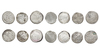 BUYIDS OF FARS, TEMP.ADUD AL-DAWLA FANNA KHUSRAW ( 338–372AH/ 338–372AD), EIGHT SILVER DIRHAMS, DATED